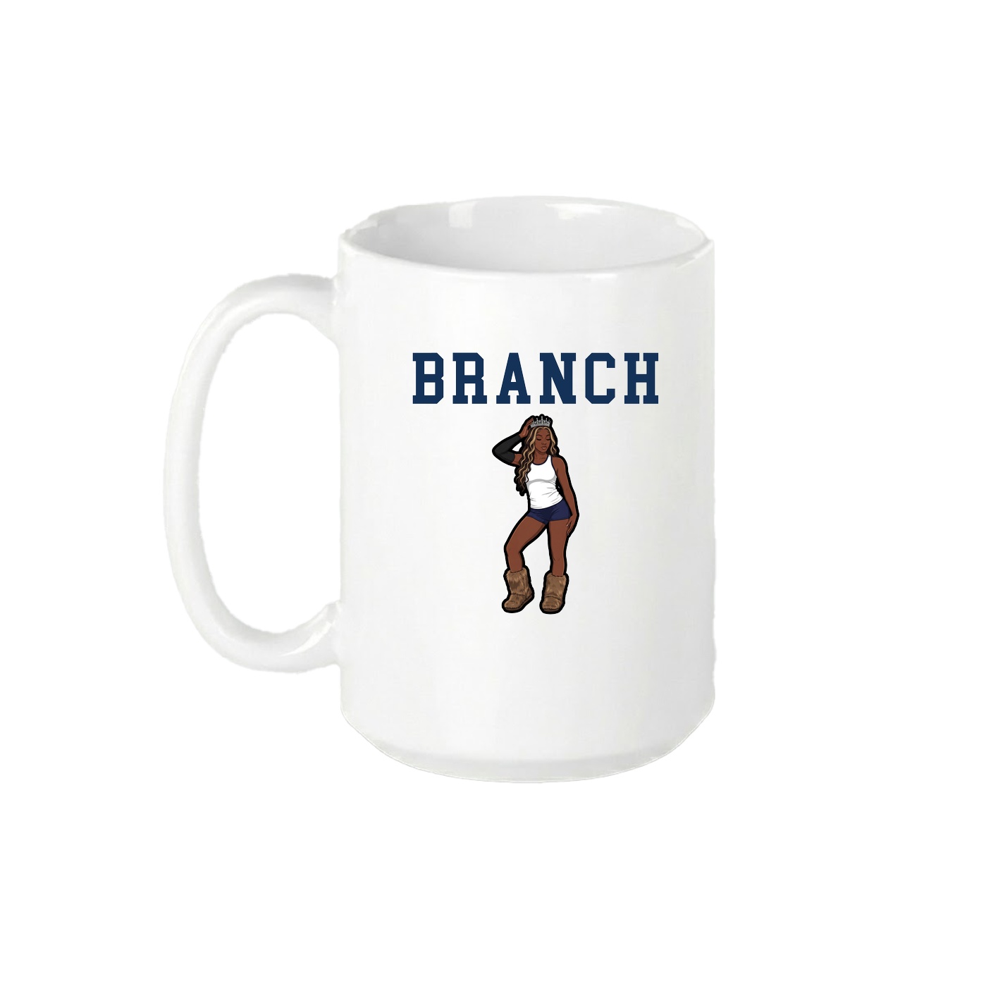 15oz Coffee Mug — Shirsey in White