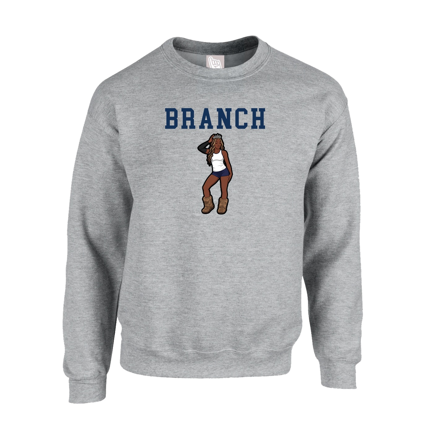 Fleece Crew — Shirsey in Grey