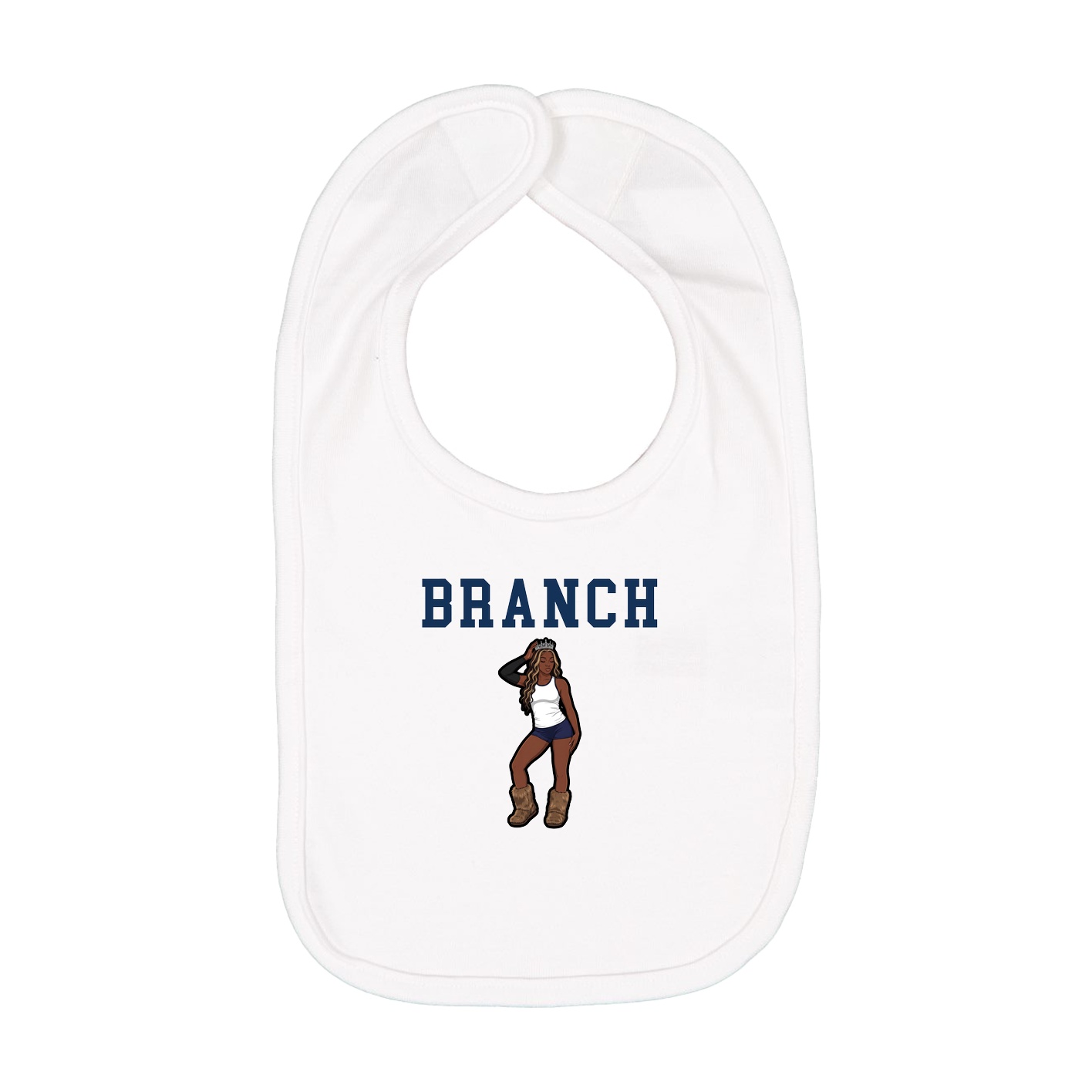 Infant Bib — Shirsey in White