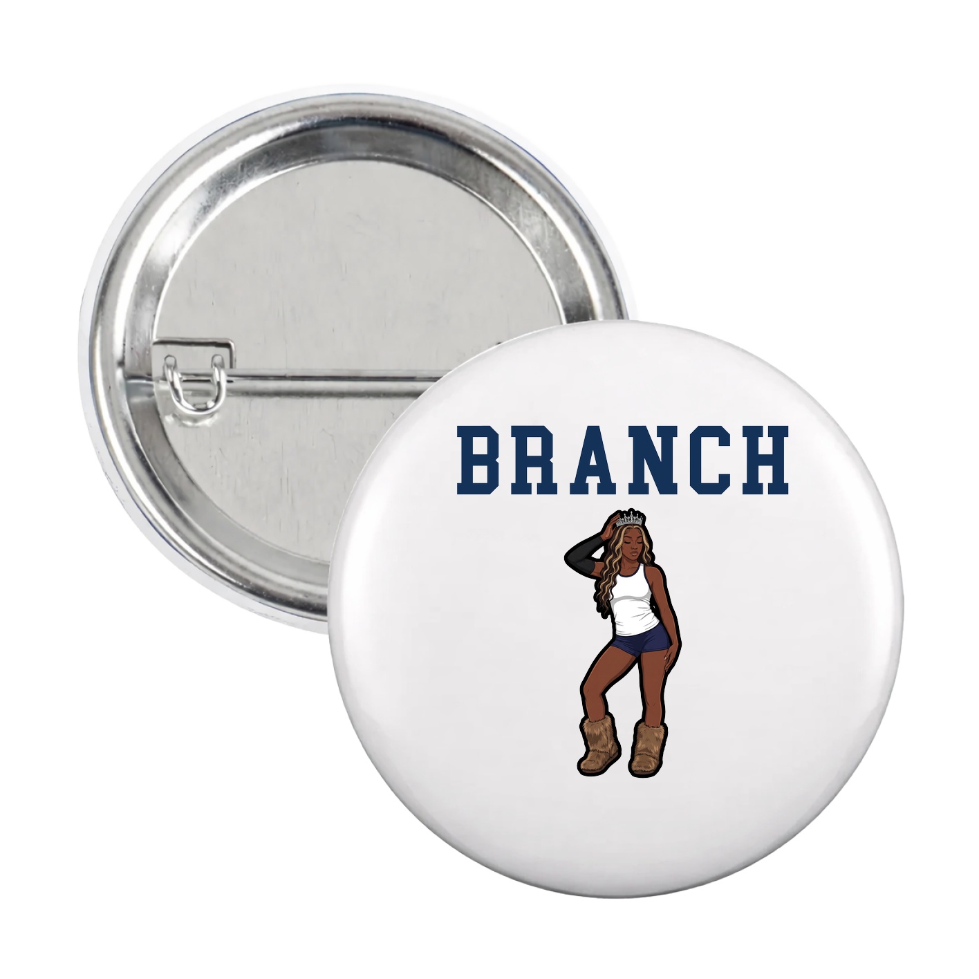 Game Day Button — Shirsey in White