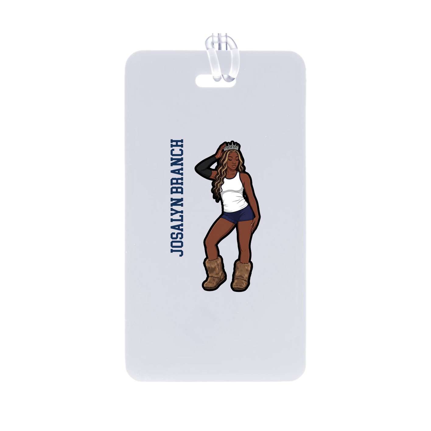 Bag Tag — Name Vertical in Classic
