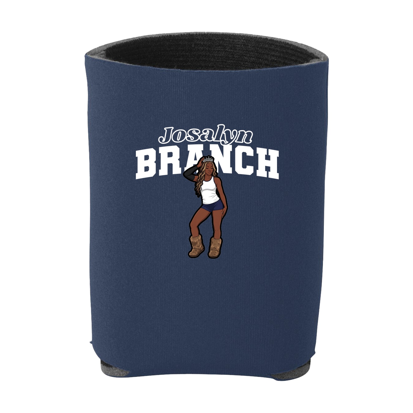 Can Holder — Name Arch in Navy