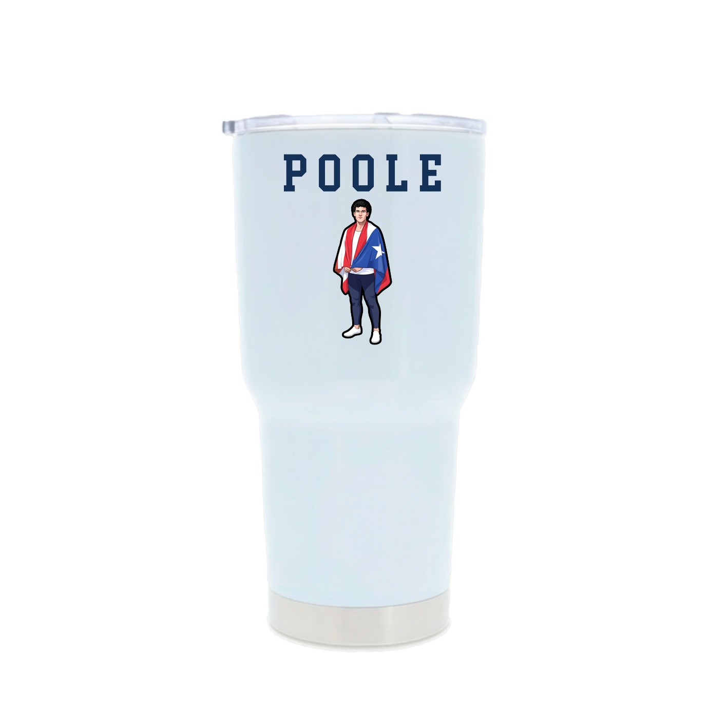 30oz Stainless Steel Tumbler — Shirsey in White
