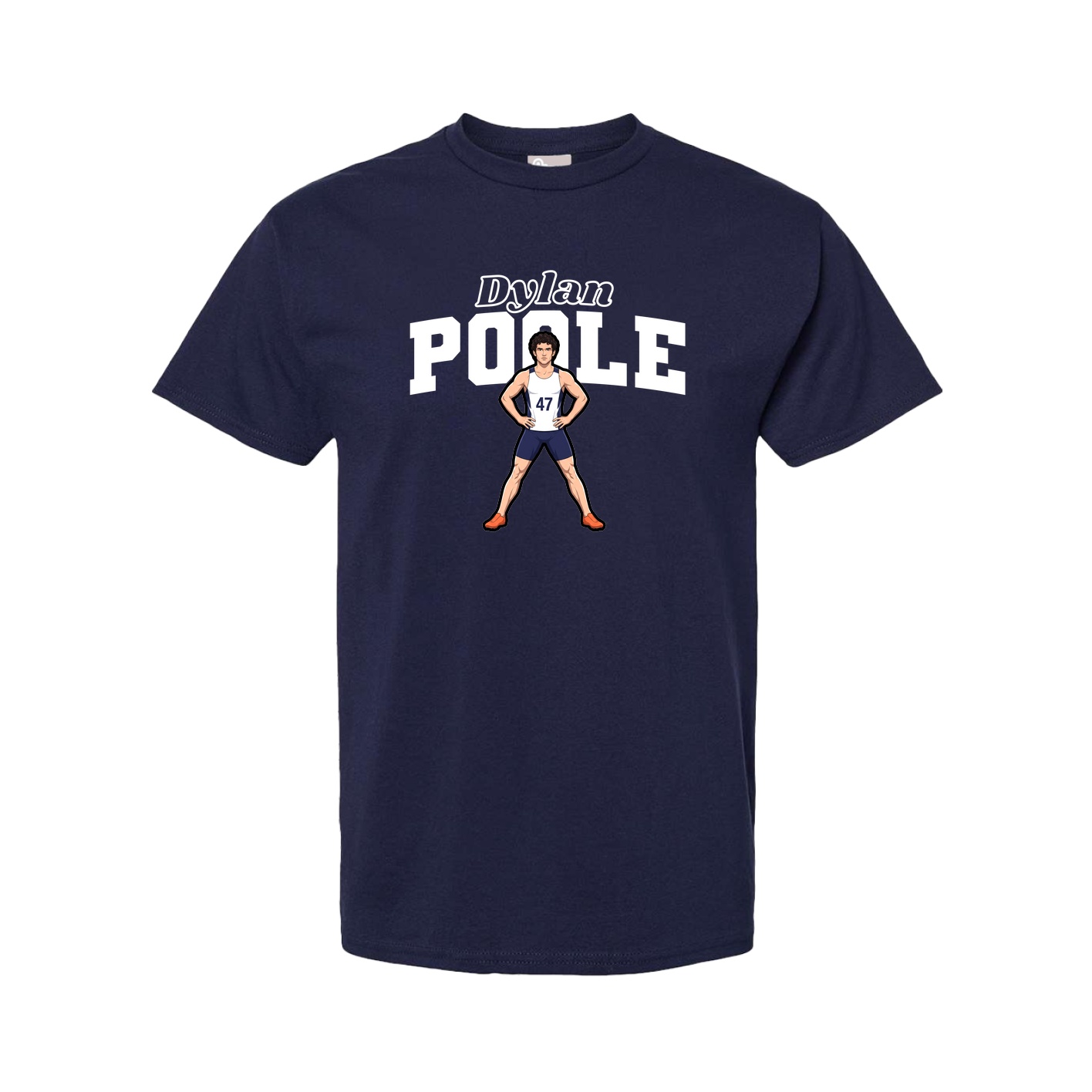 Youth Tee — Name Arch in Navy
