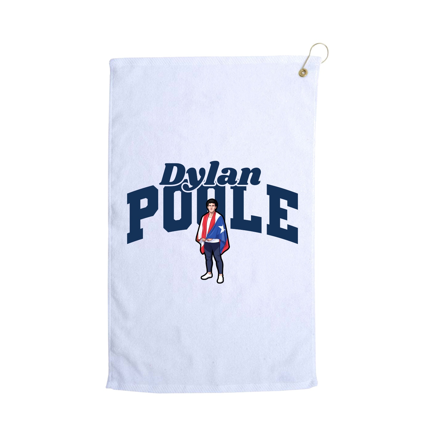 Golf Towel — Signature Arch in White
