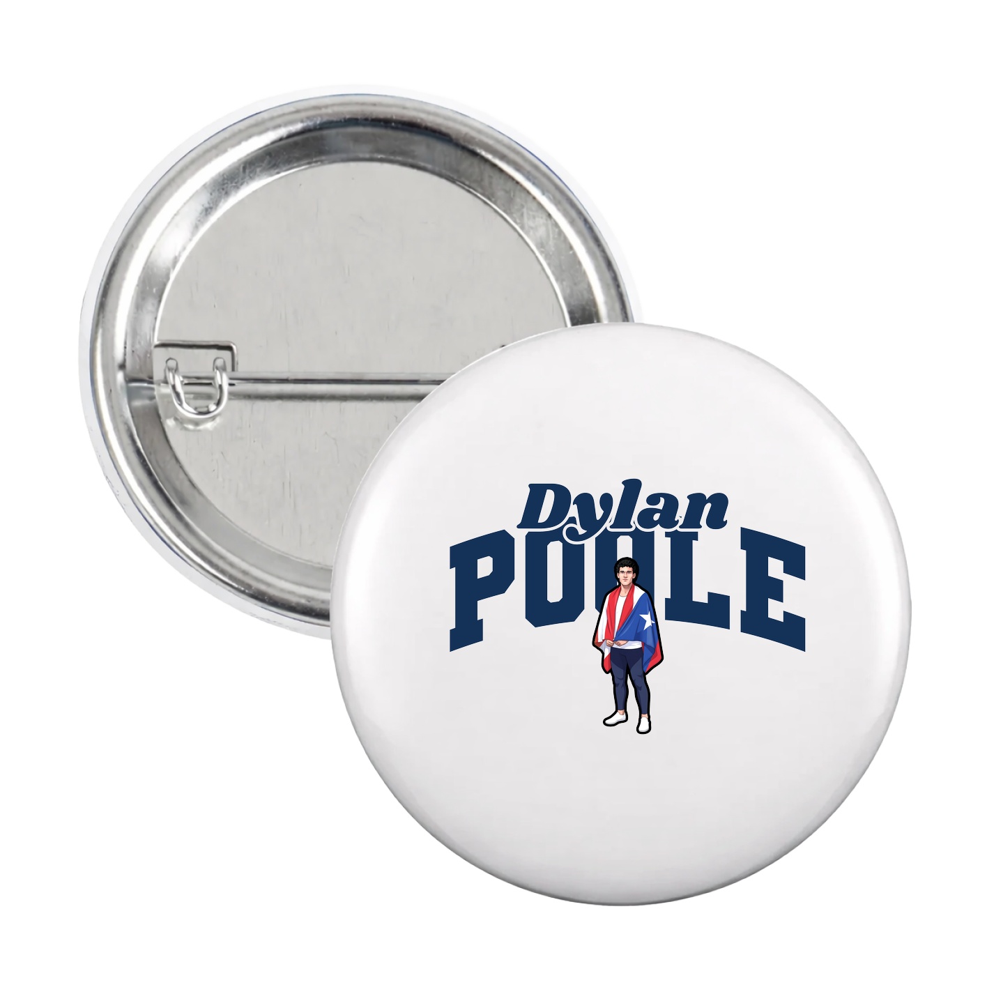 Game Day Button — Signature Arch in White
