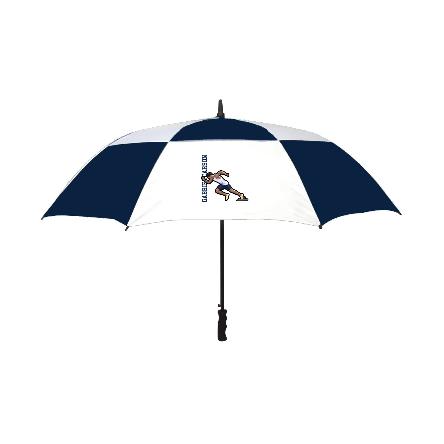 Golf Umbrella — Name Vertical in Navy