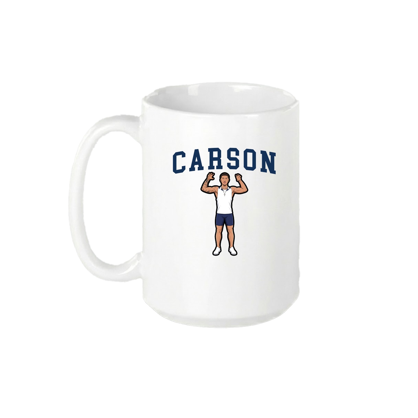 15oz Coffee Mug — Shirsey in White