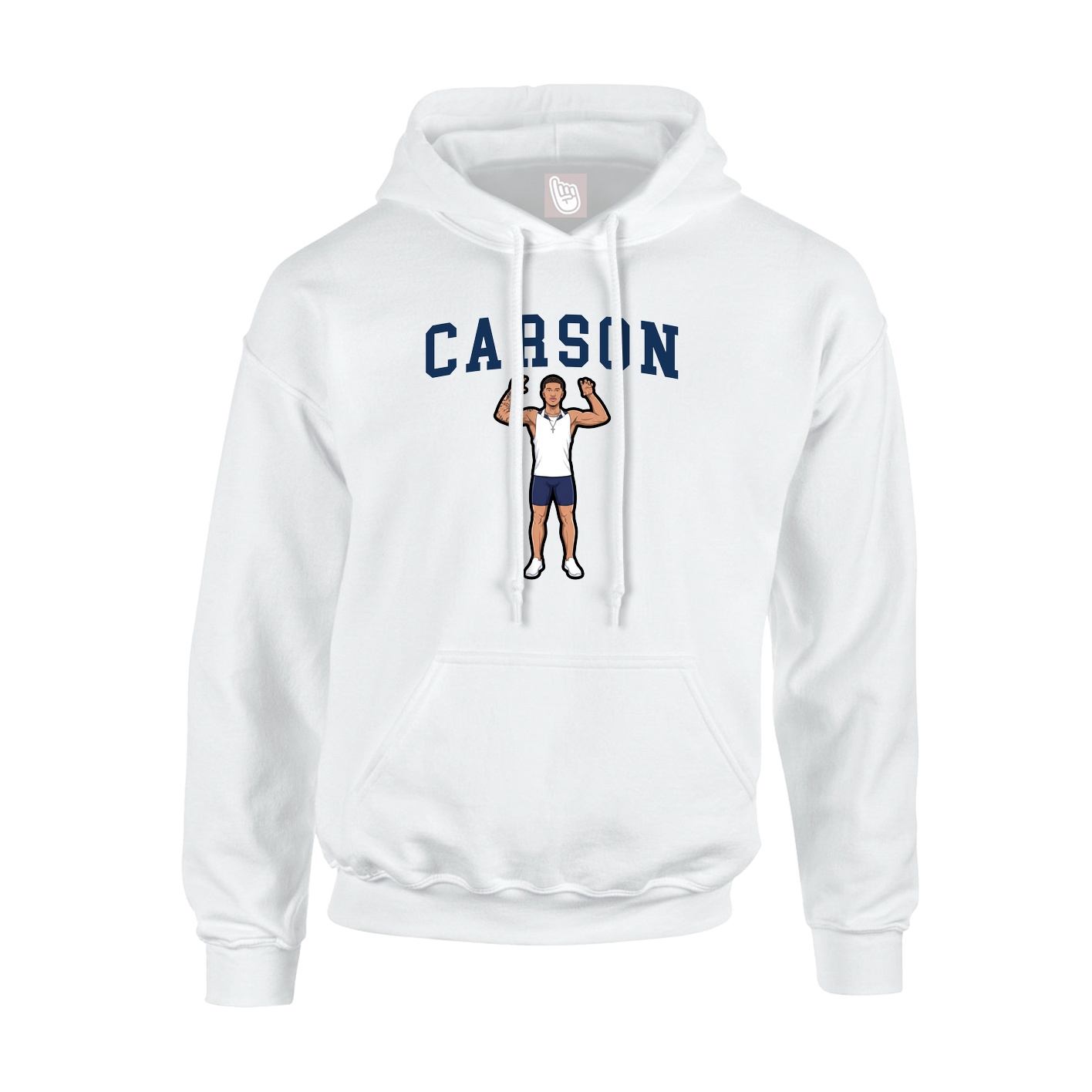 Hoodie — Shirsey in White