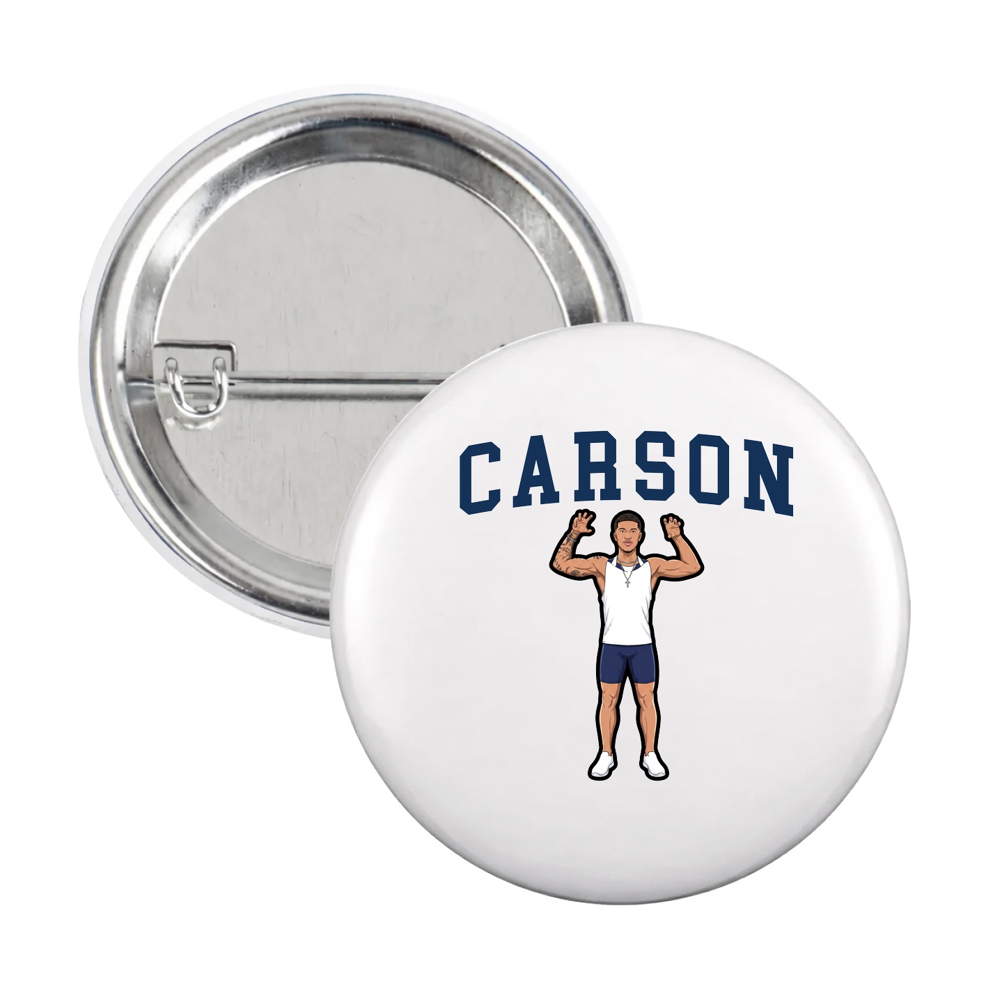 Game Day Button — Shirsey in White