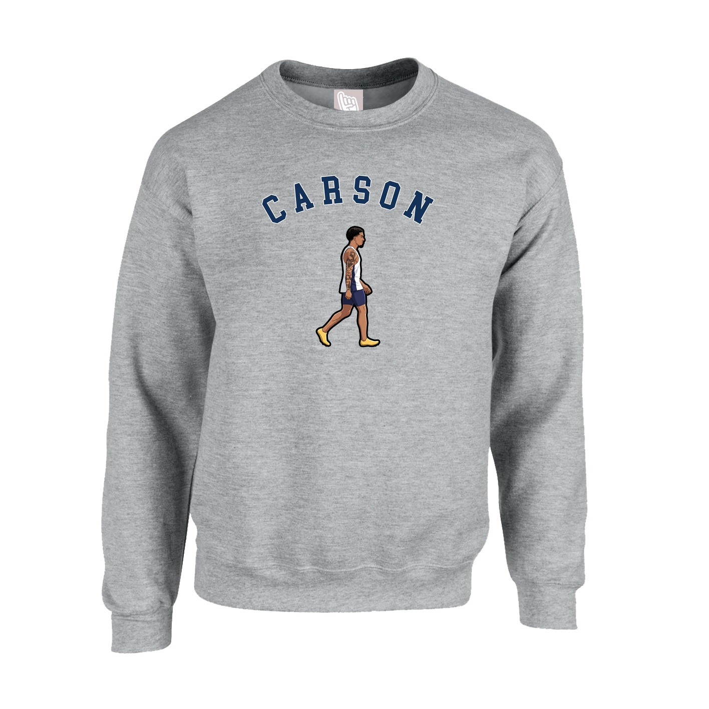 Fleece Crew — Shirsey Arch in Grey