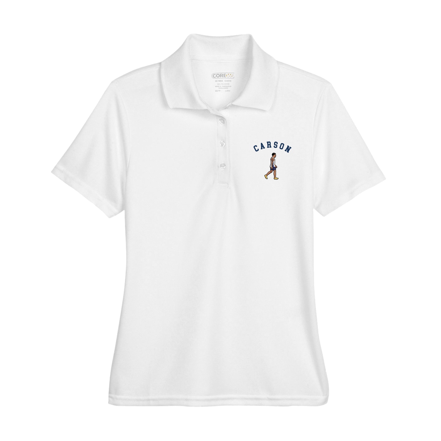 Womens Performance Polo — Shirsey Arch in White