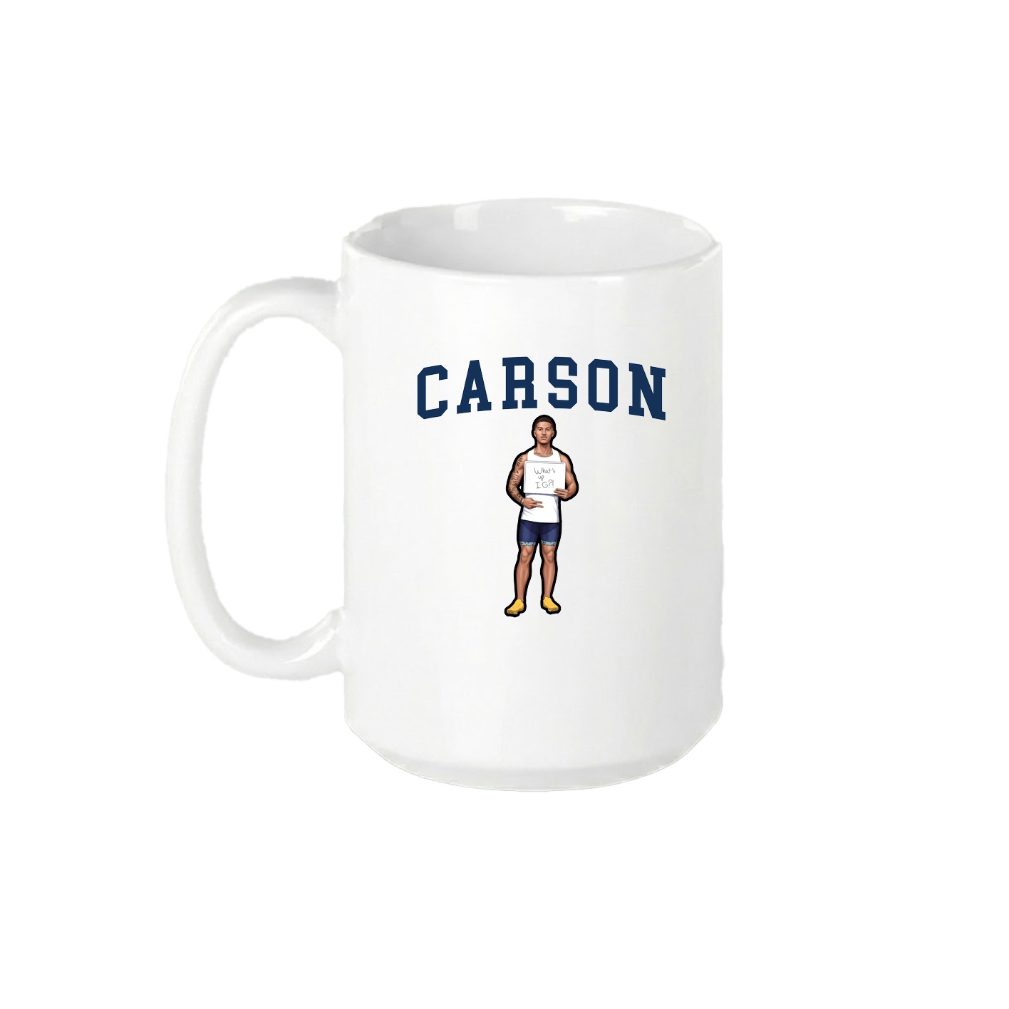 15oz Coffee Mug — Shirsey in White