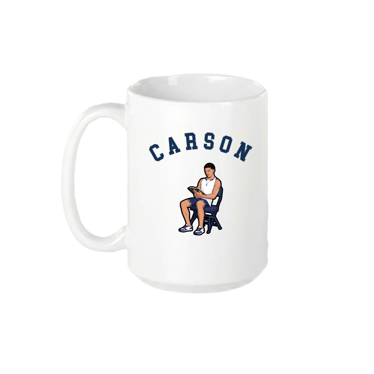 15oz Coffee Mug — Shirsey Arch in White