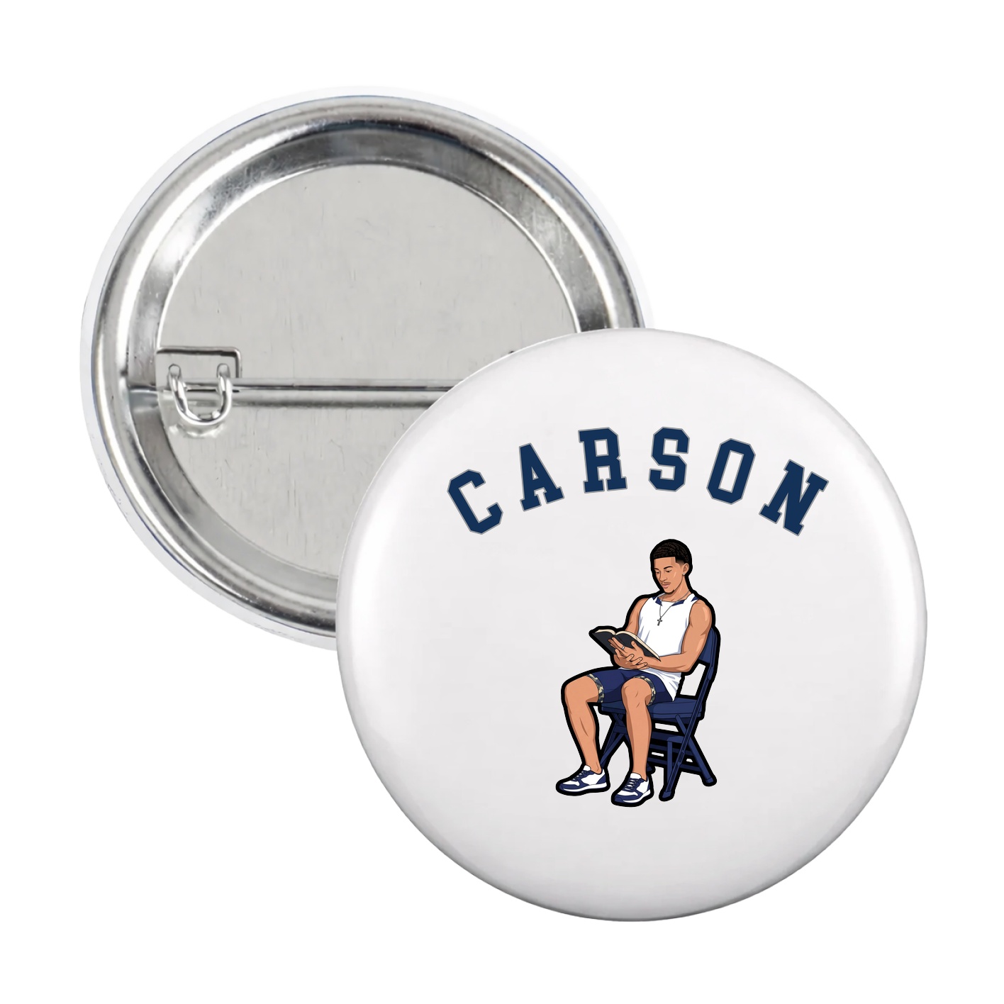 Game Day Button — Shirsey Arch in White