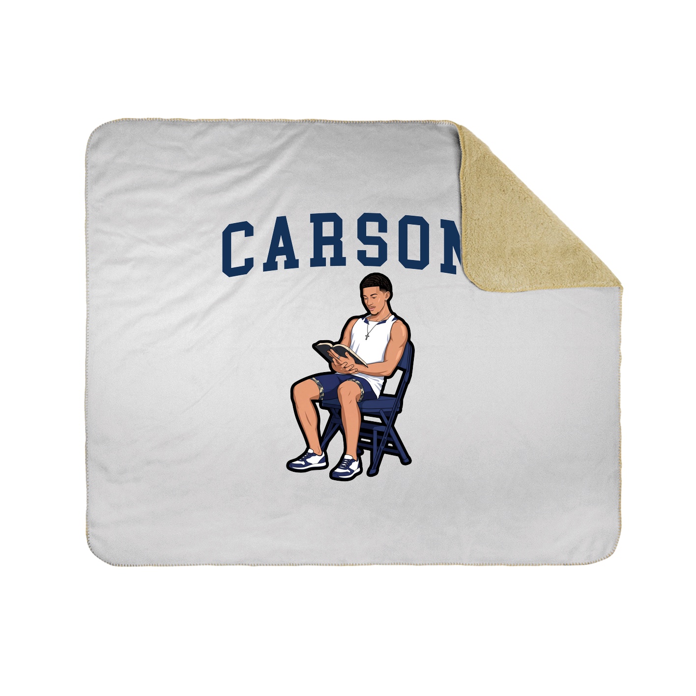 Throw Blanket — Shirsey in White