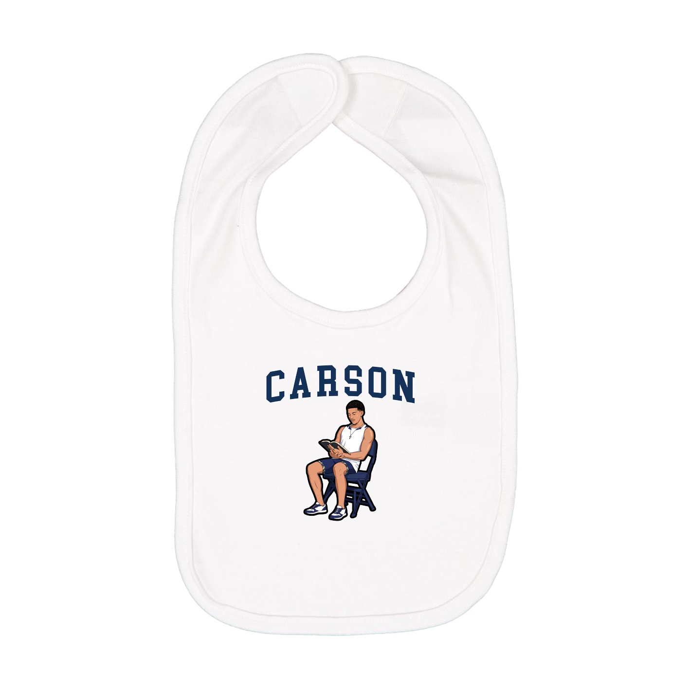 Infant Bib — Shirsey in White