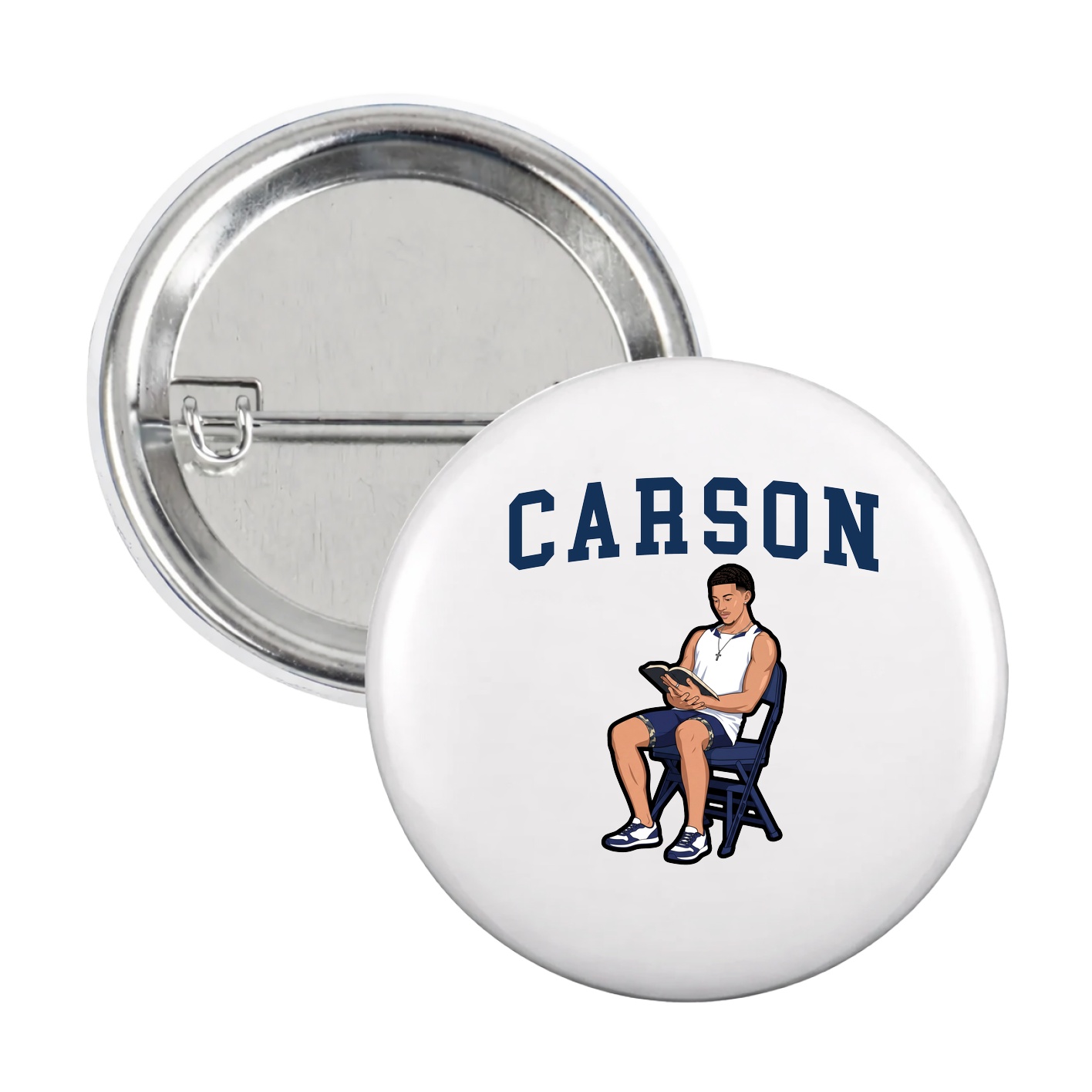 Game Day Button — Shirsey in White