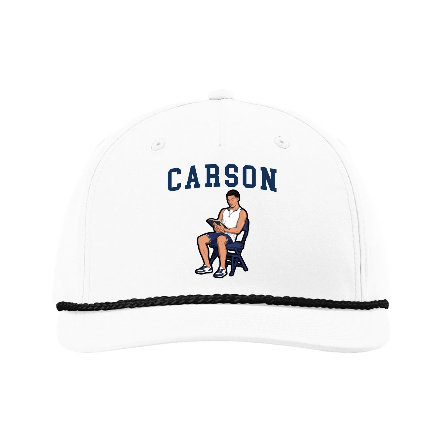 Five-Panel Classic Rope Cap — Shirsey in White