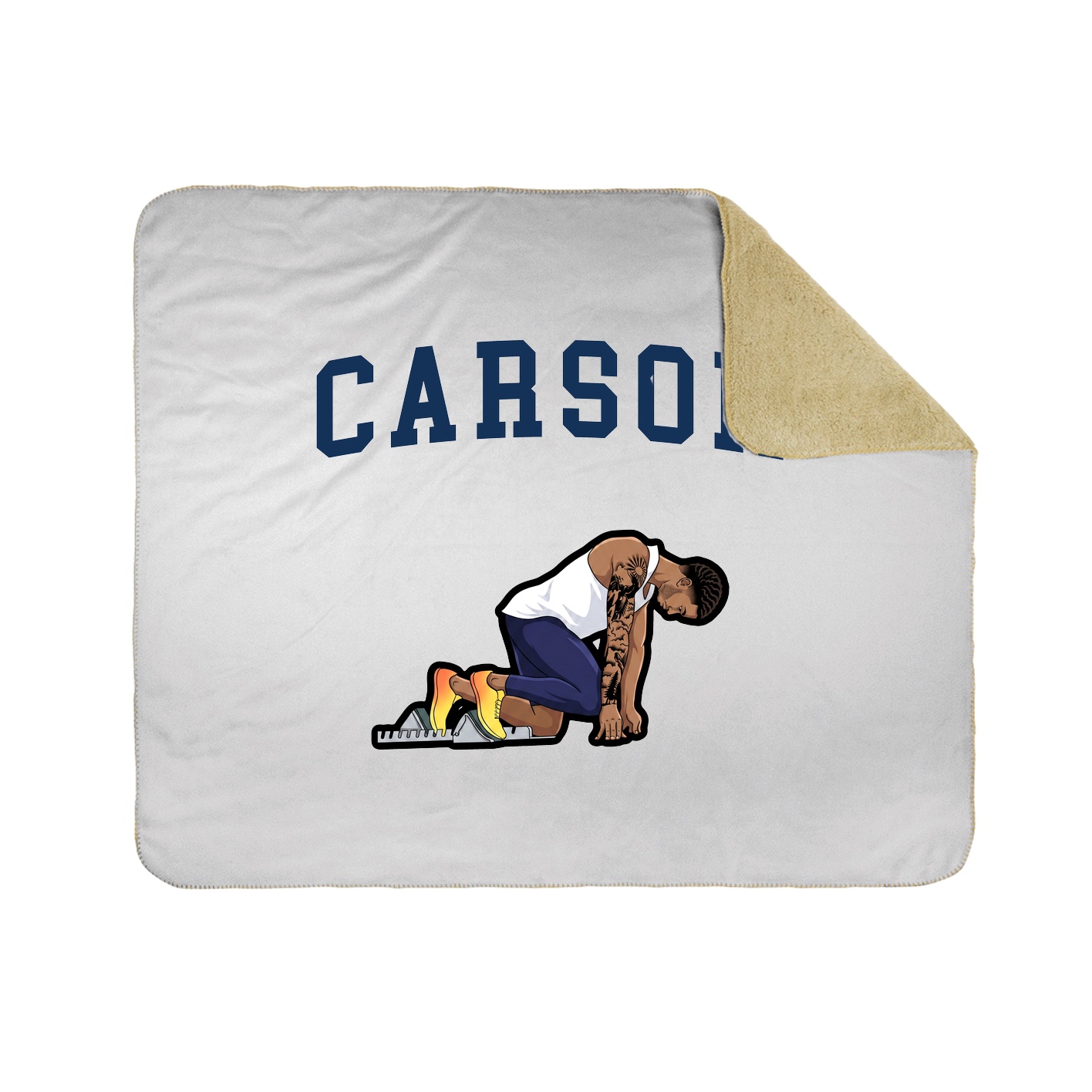 Throw Blanket — Shirsey in White