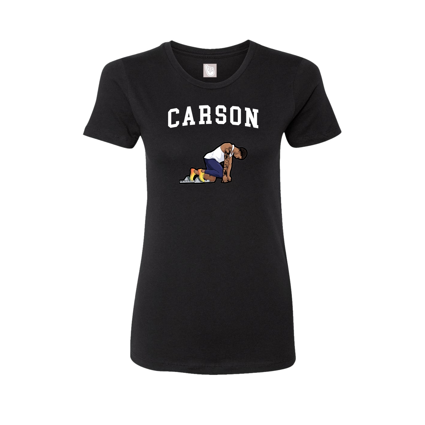 Fitted Women's Tee — Shirsey in Black