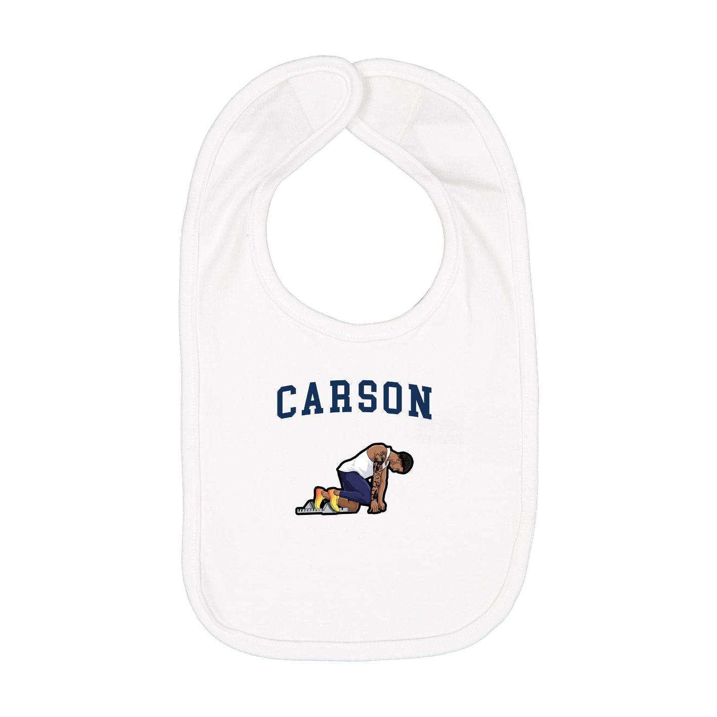 Infant Bib — Shirsey in White