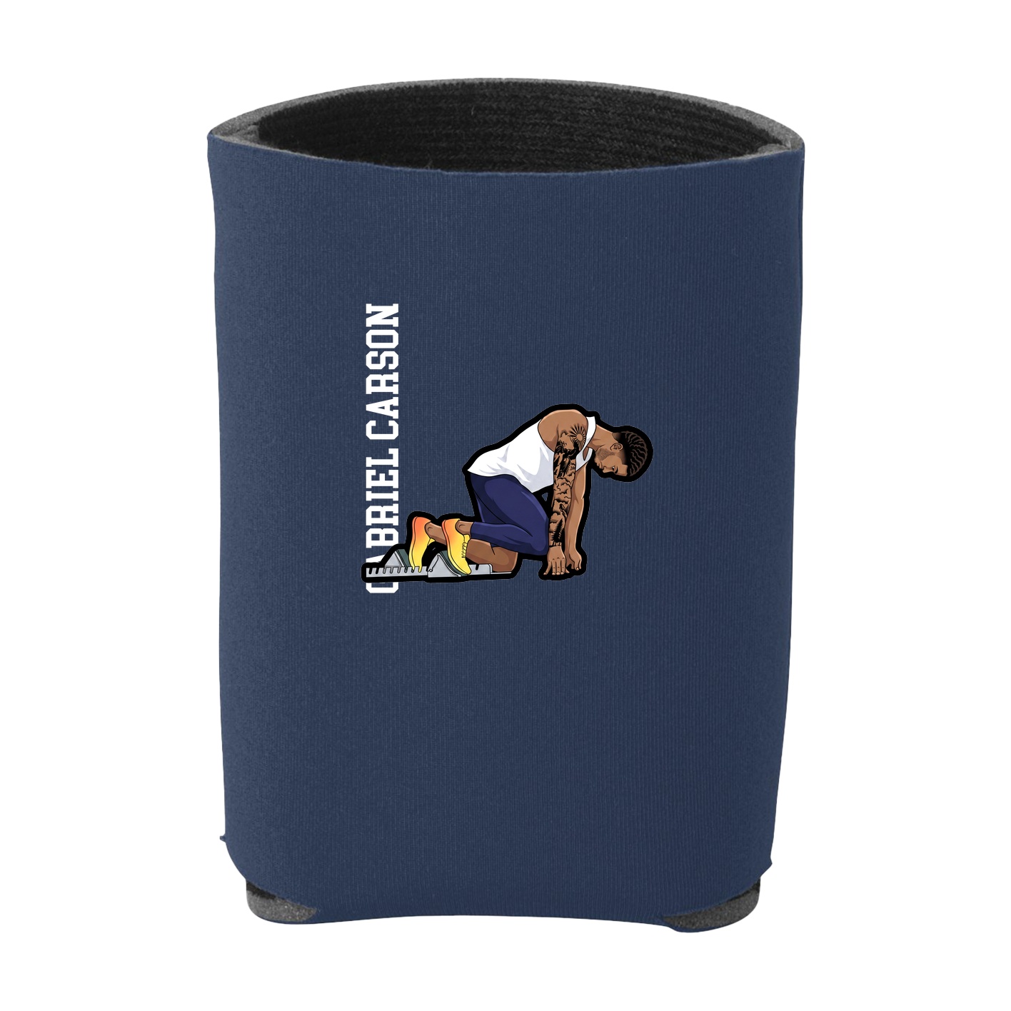Can Holder — Name Vertical in Navy