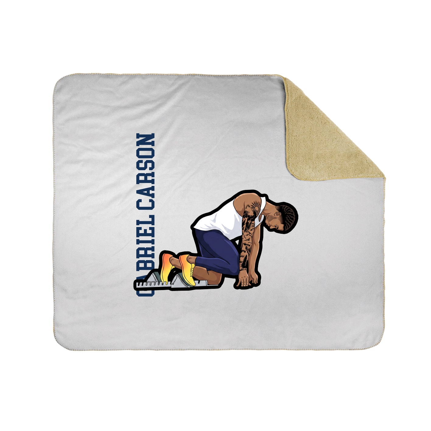 50x60 Sherpa Lined Throw Blanket