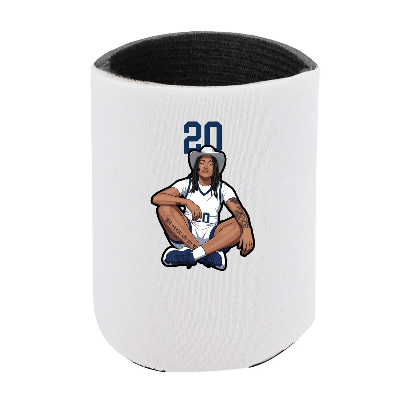Can Holder — Number Top in White