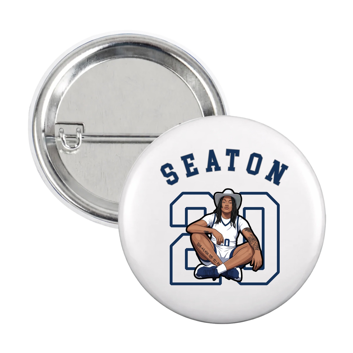 Game Day Button — Shirsey Arch in White