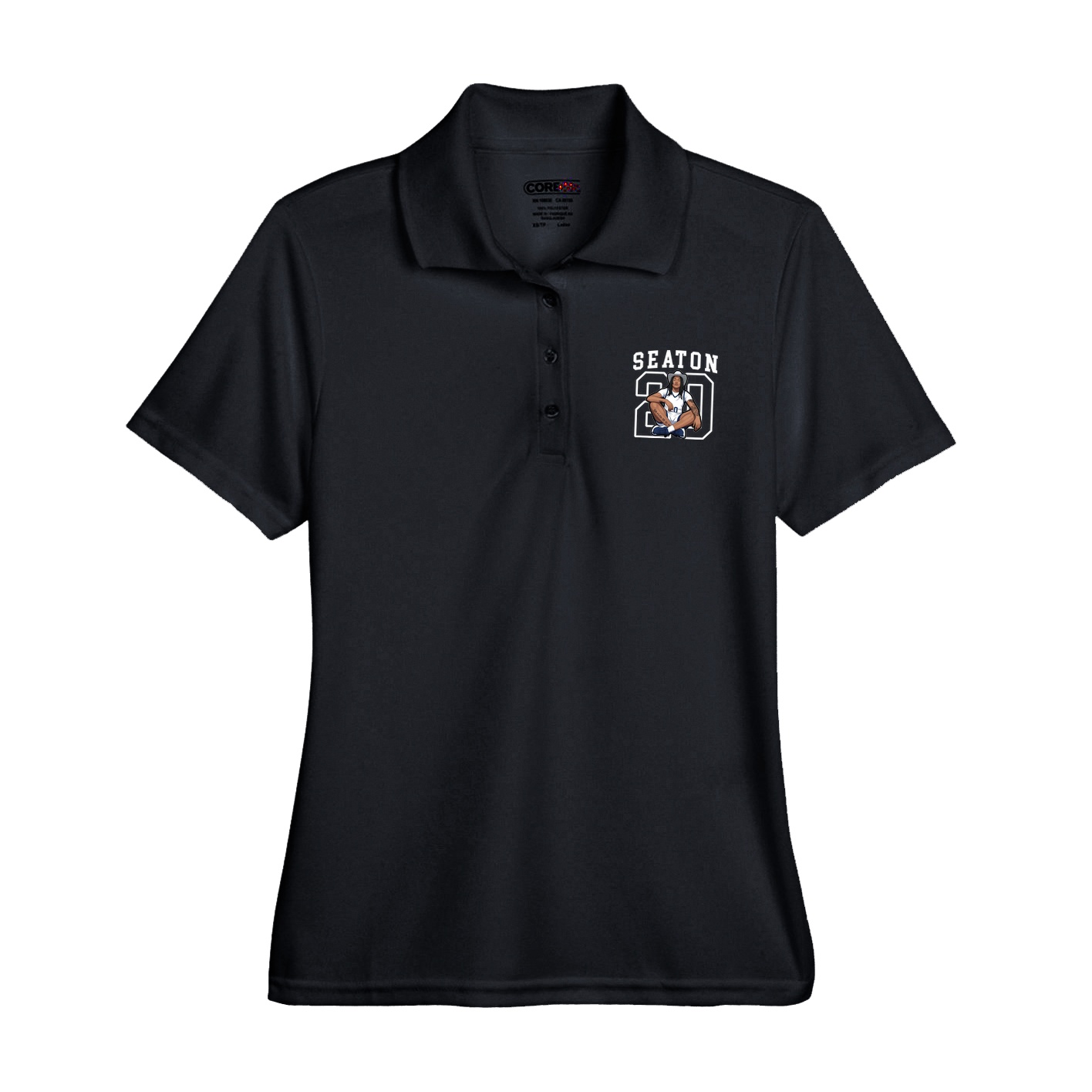 Womens Performance Polo — Shirsey in Black