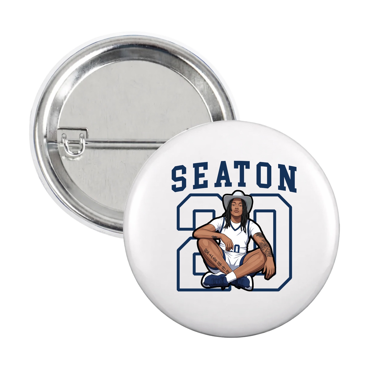 Game Day Button — Shirsey in White