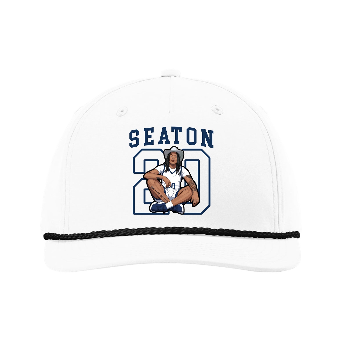 Five-Panel Classic Rope Cap — Shirsey in White