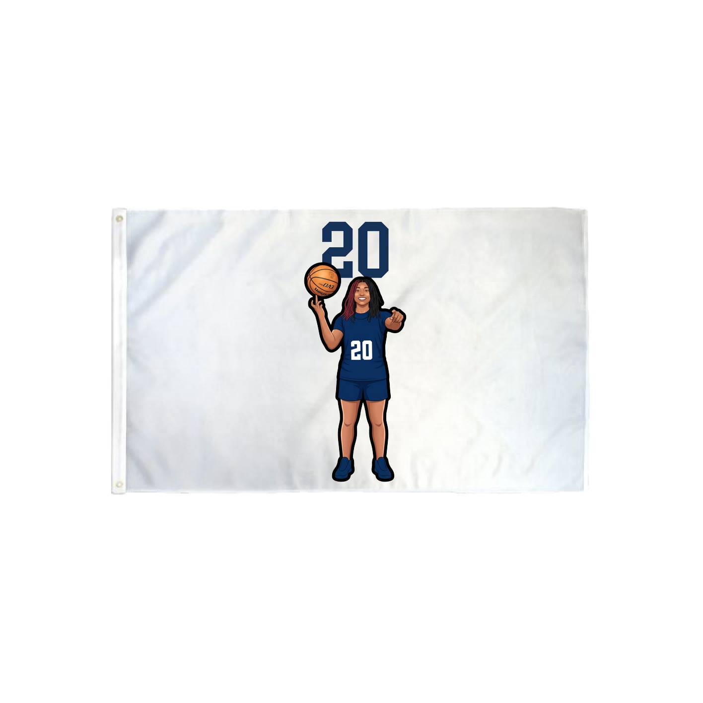 3x5 Flag — Number Top in Classic