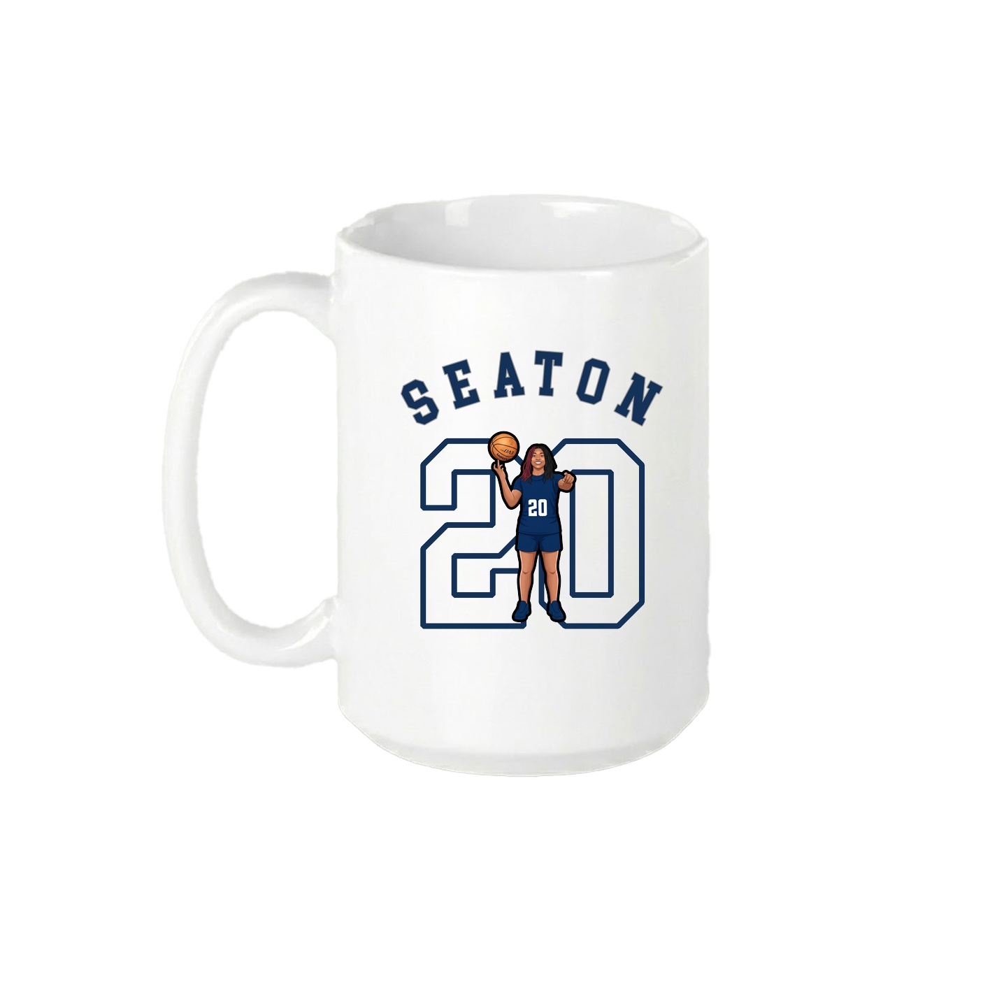 15oz Coffee Mug — Shirsey Arch in White