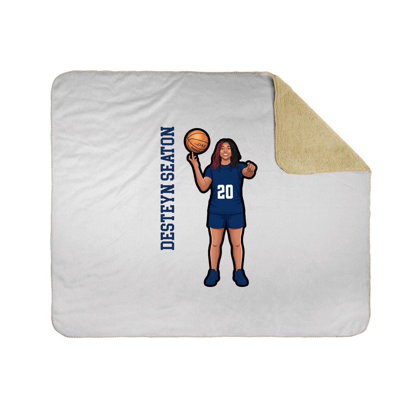 50x60 Sherpa Lined Throw Blanket