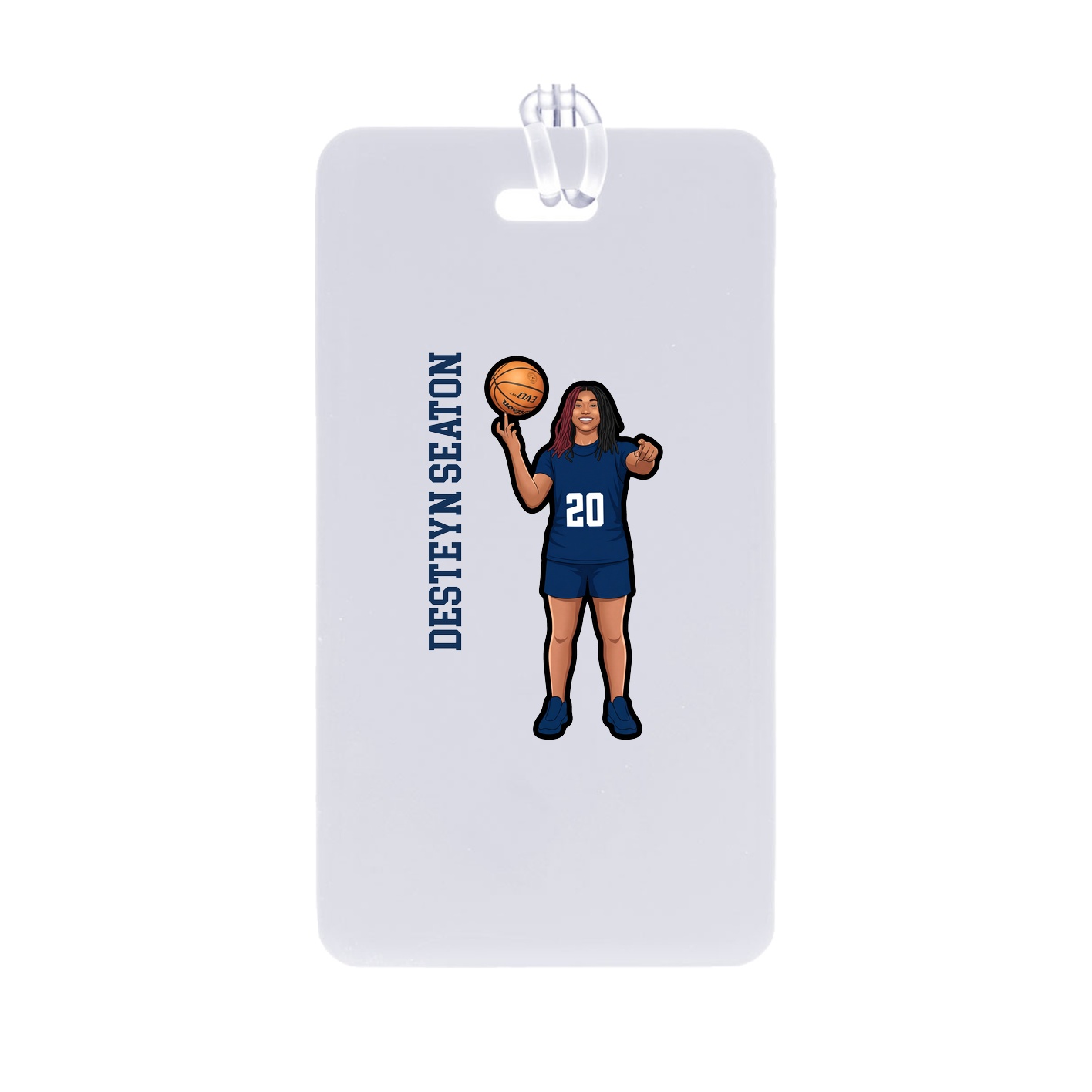 Bag Tag — Name Vertical in Classic