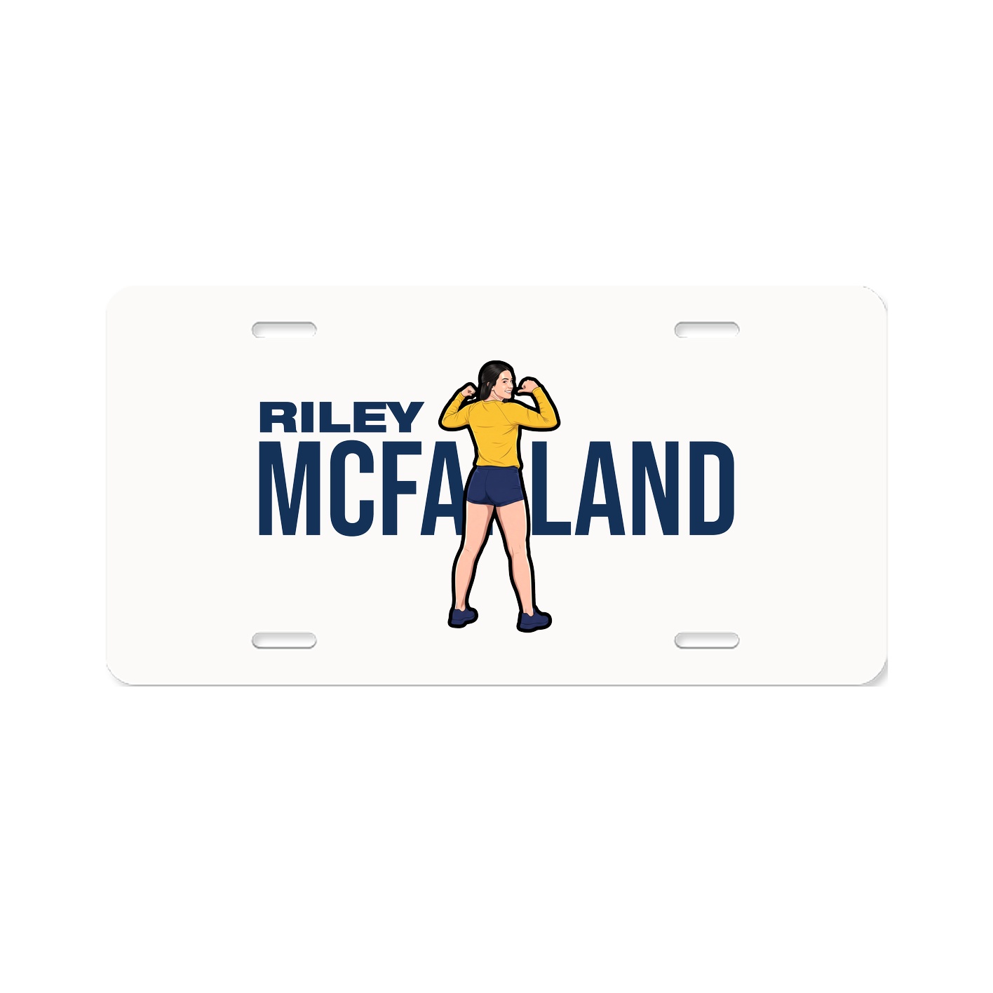 License Plate — Player Name in Classic
