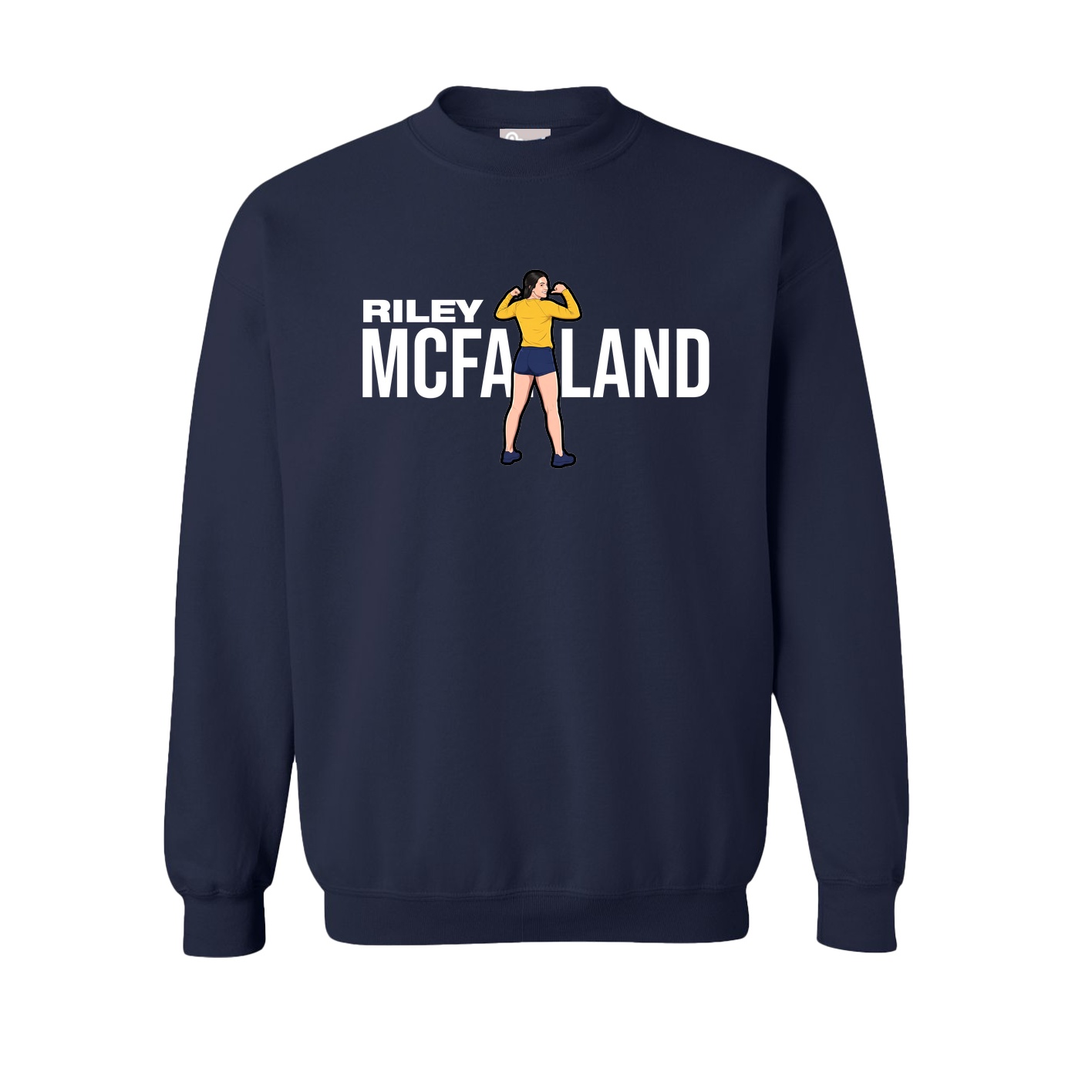 Fleece Crew — Player Name in Navy