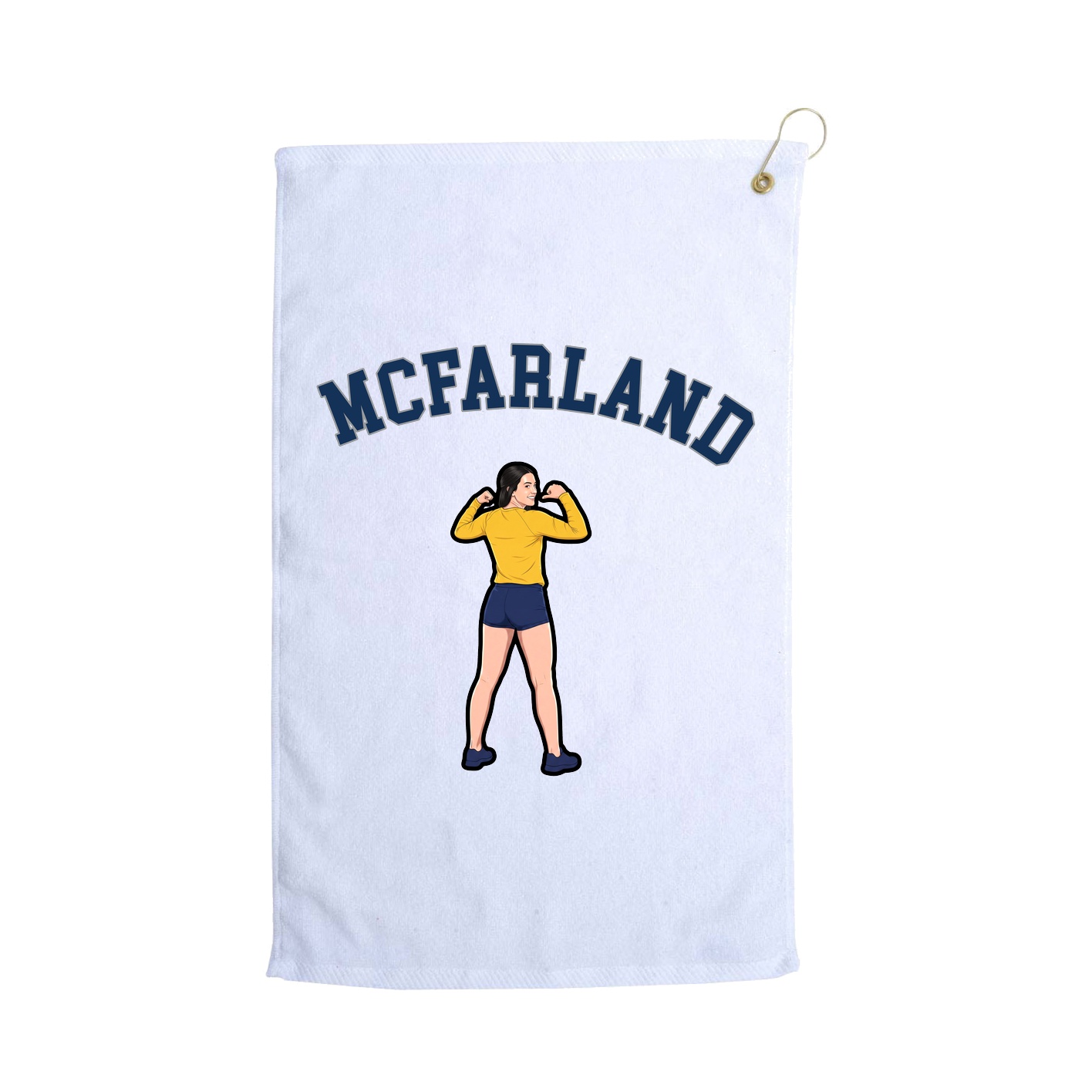 Golf Towel — Shirsey Arch in White