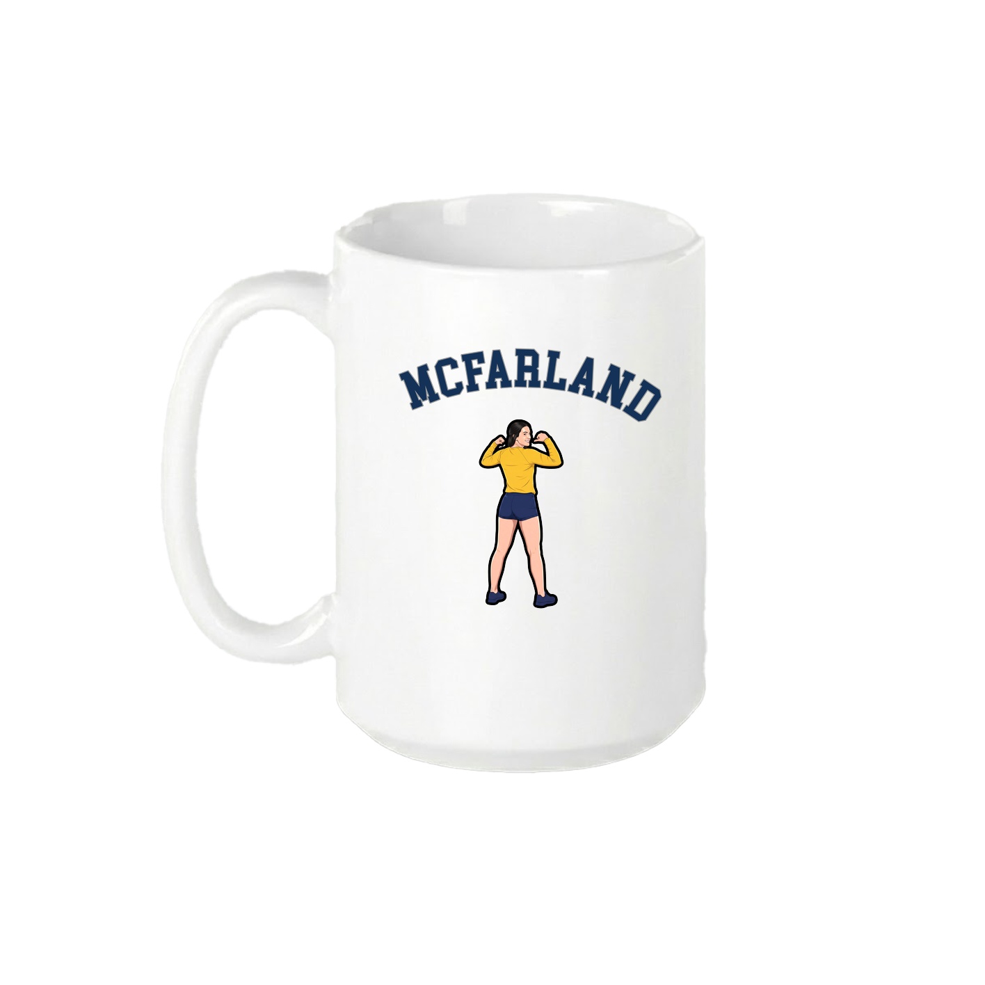 15oz Coffee Mug — Shirsey Arch in White