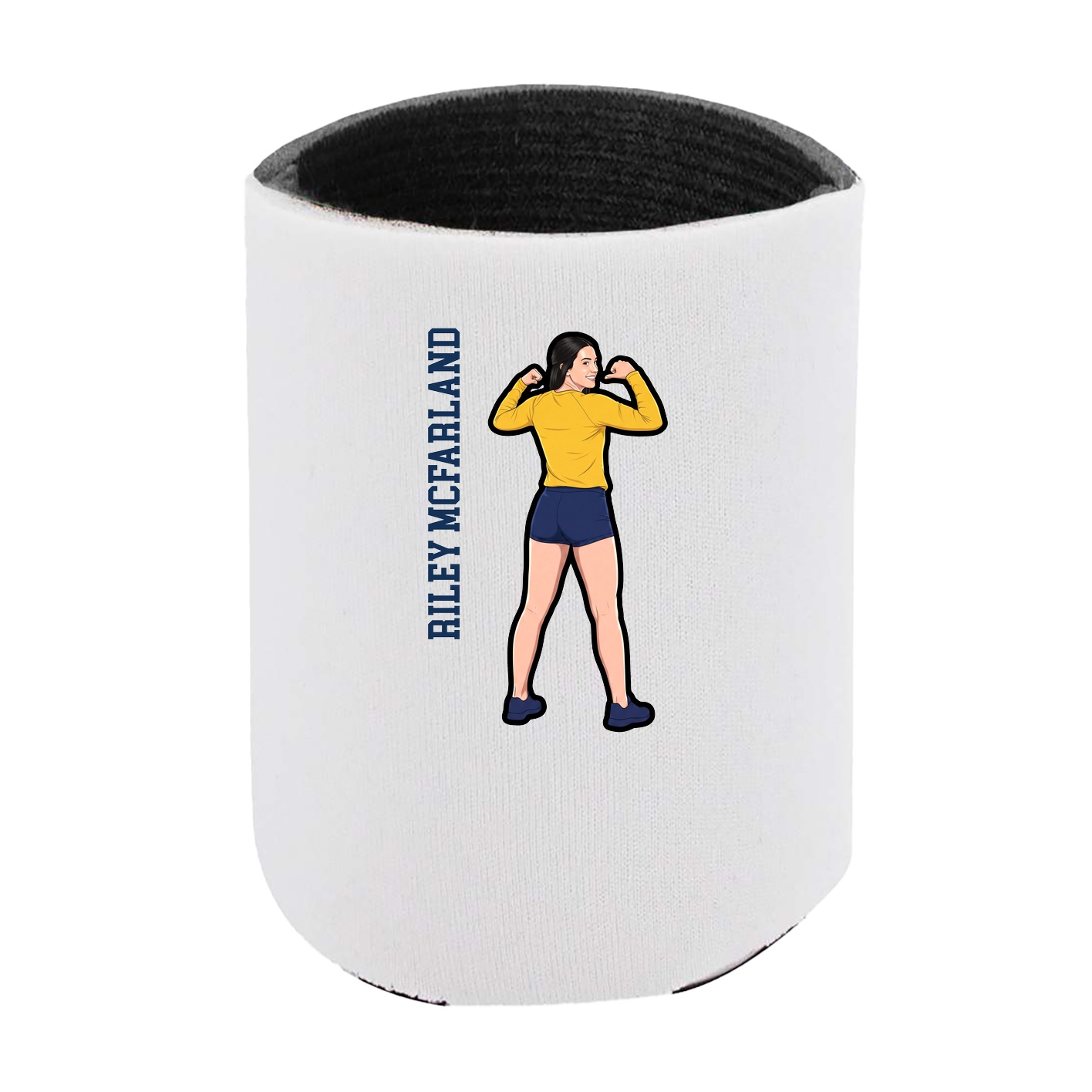 Can Holder — Name Vertical in White