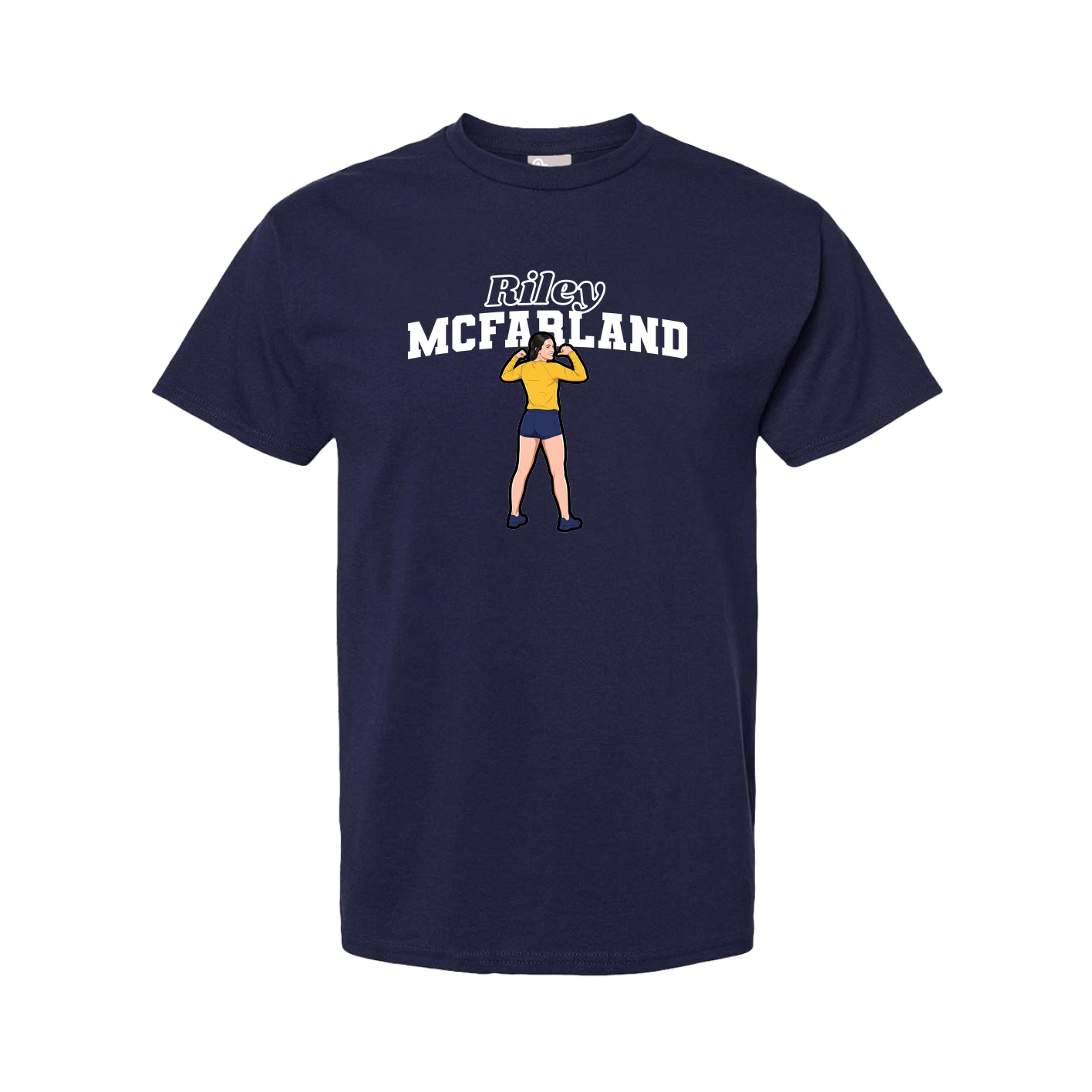 Youth Tee — Name Arch in Navy