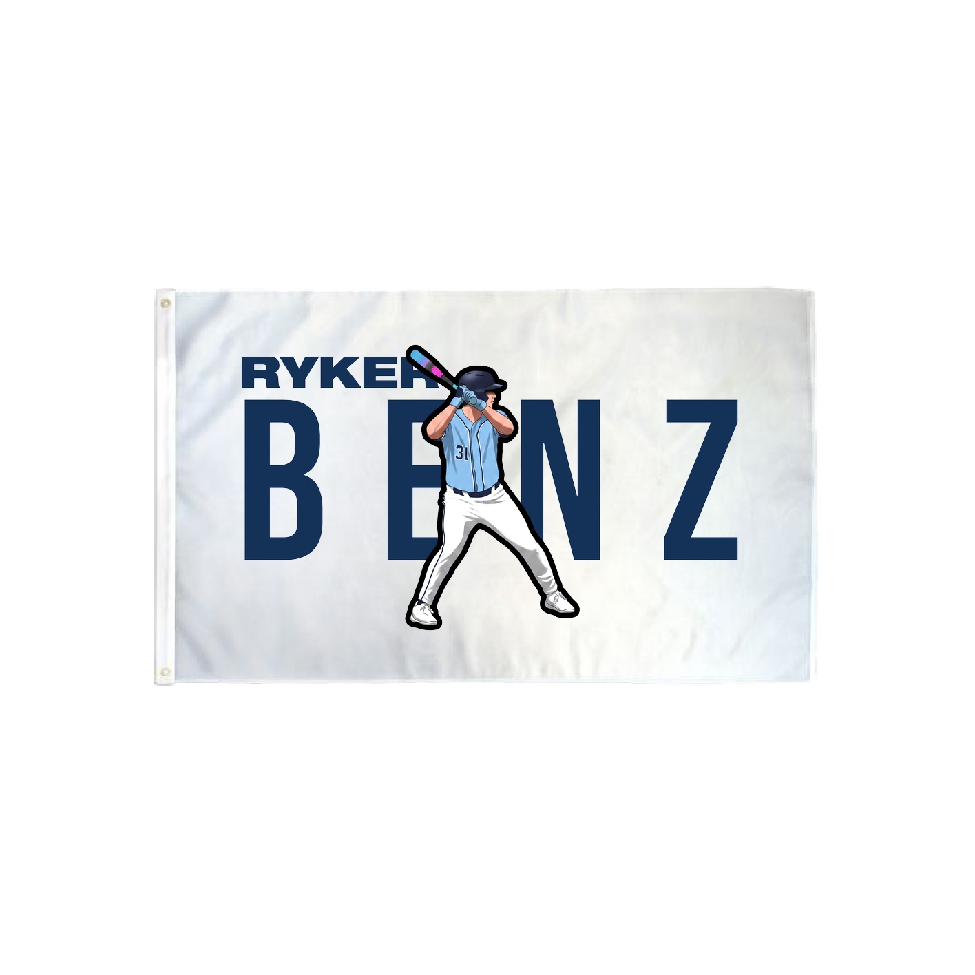3x5 Flag — Player Name in Classic