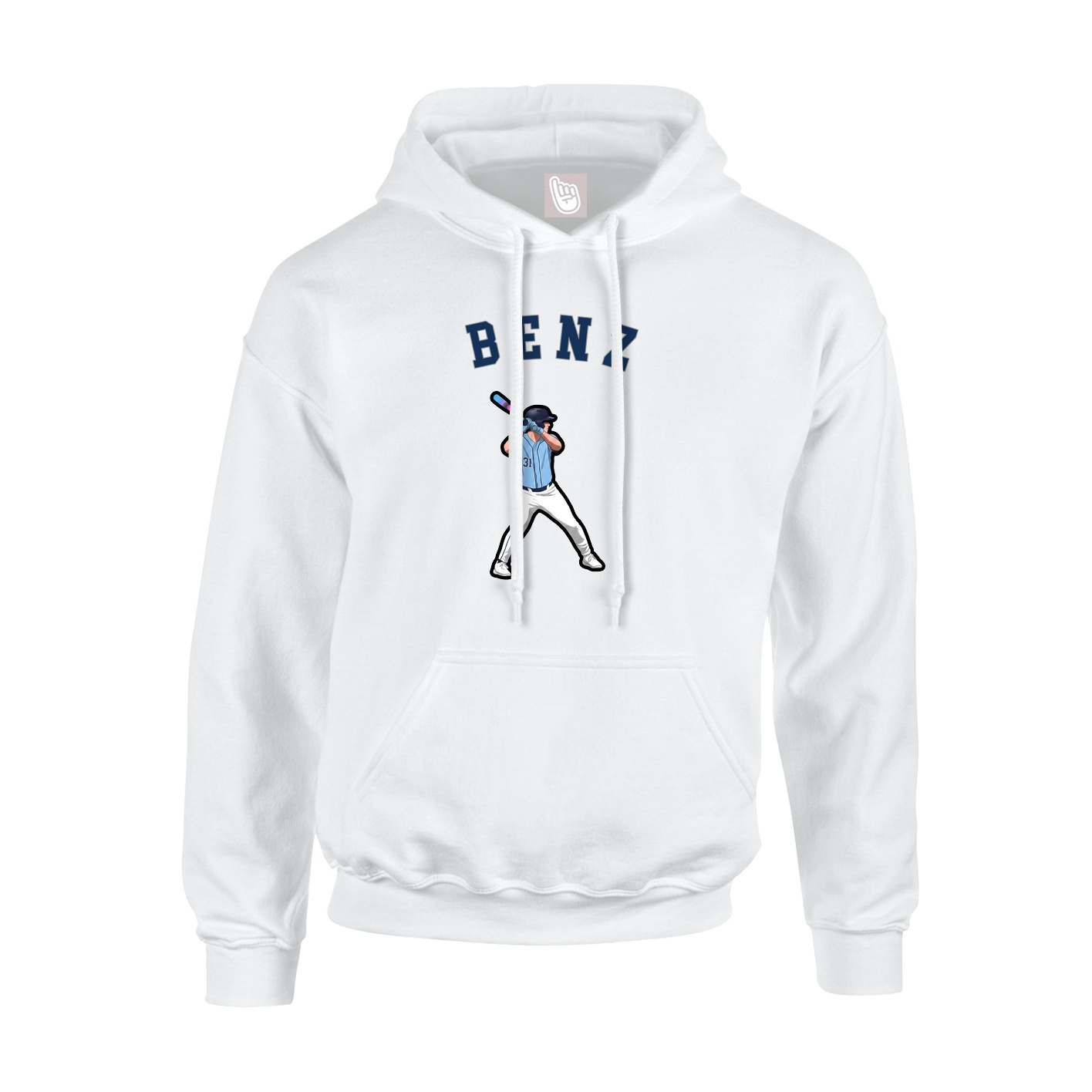 Hoodie — Shirsey Arch in White