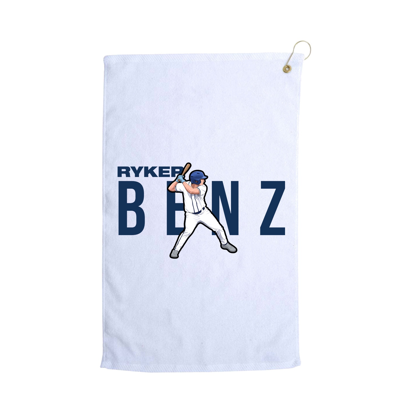 Golf Towel — Player Name in White