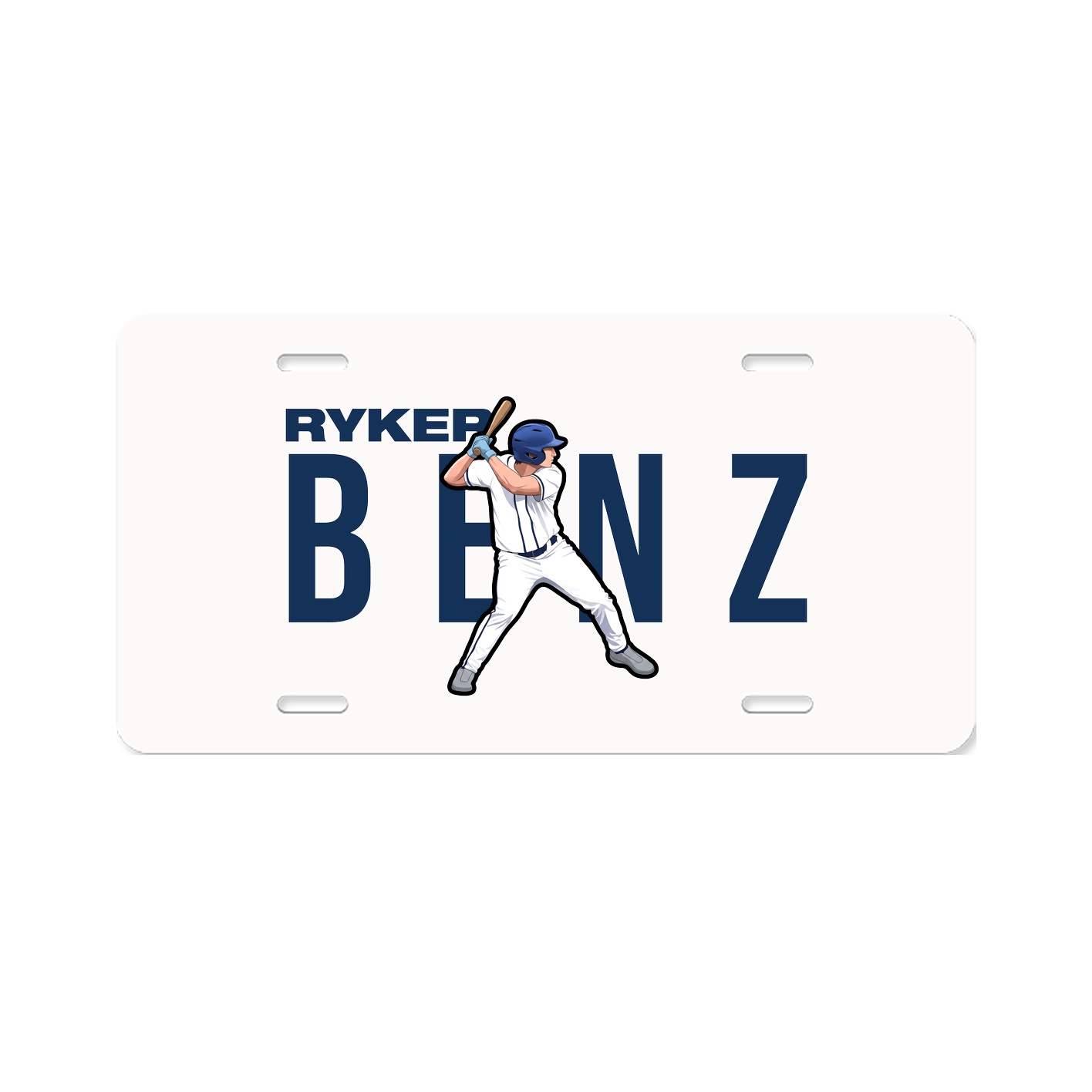 License Plate — Player Name in Classic