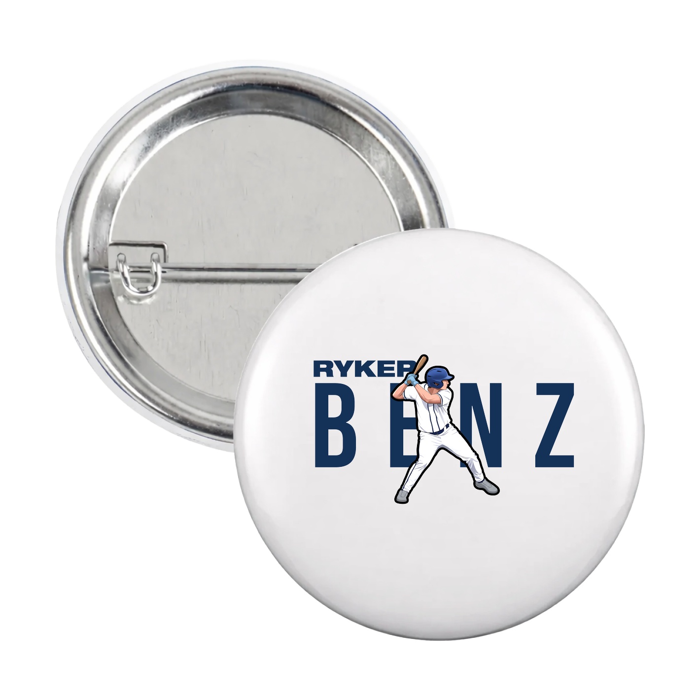 Game Day Button — Player Name in White