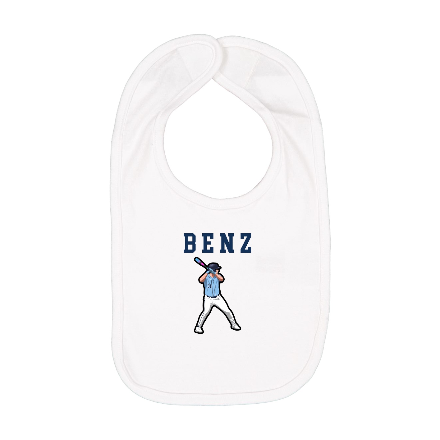 Infant Bib — Shirsey in White