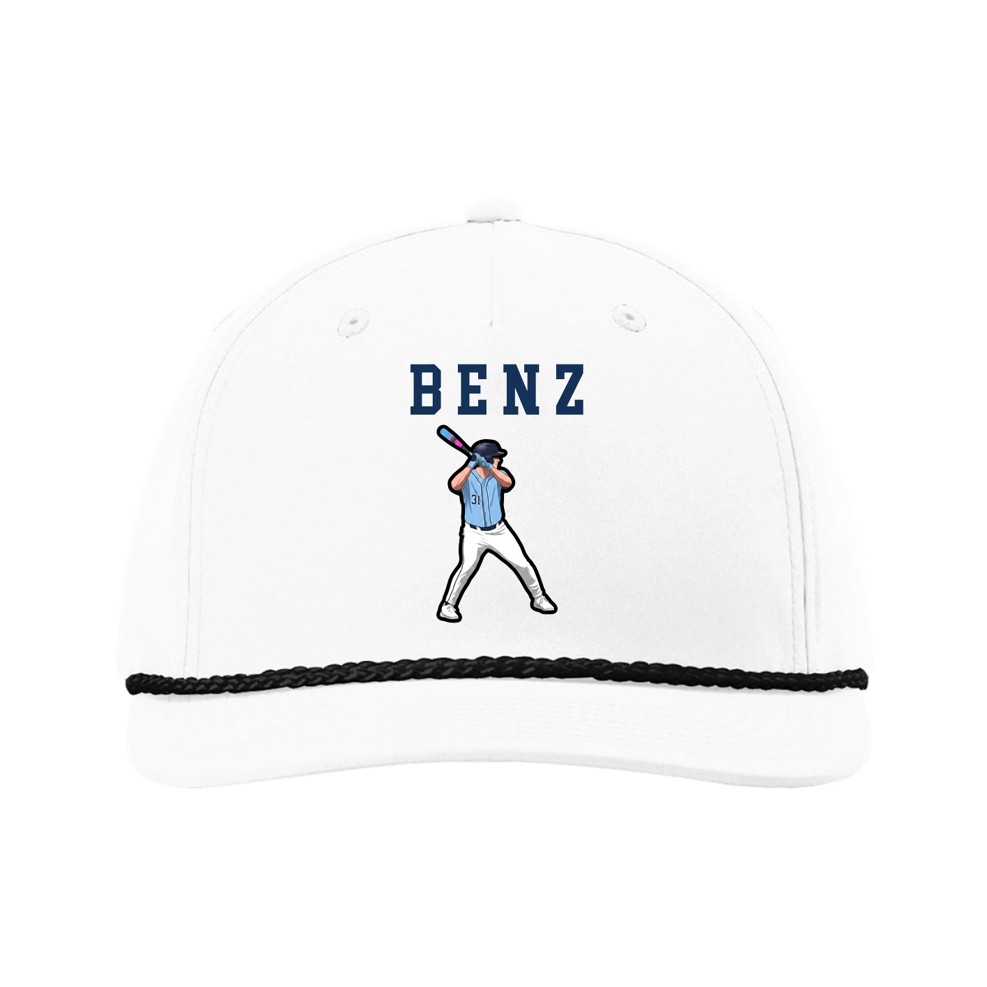 Five-Panel Classic Rope Cap — Shirsey in White